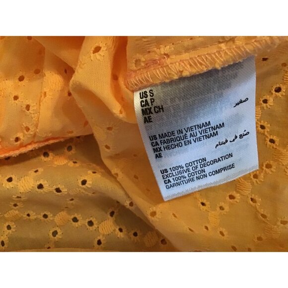 STYLE & CO-WOMEN'S ORANGE 100% COTTON LIGHT LONG SLEEVE TOP SIZE SMALL-NWT - Picture 5 of 7